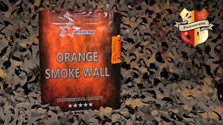 Orange smoke wall 25 shots 30mm Pyrostar [upl. by Jonna945]