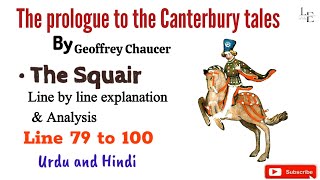 The prologue to The Canterbury Tales By Geoffrey Chaucer  Squairs Tale  Line 79 to 100 [upl. by Anaihr80]