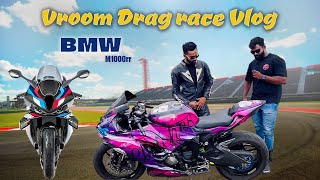 Vroom Drag Race  Indias first BMW M1000rr  Epic Adventures amp Hilarious Interviews [upl. by Adamski]