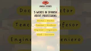 5 Words in Spanish about Professions 👩‍⚕️👨‍🏫 LearnSpanishProfessions SpanishForBeginners [upl. by Darn]