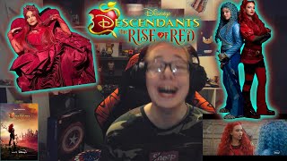 Official Trailer  Descendants The Rise of Red REACTION [upl. by Aennil]