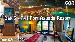 Day 3  Goa Trip  TAJ Fort Aguada Resort amp Spa Goa  DELUXE ROOM SEA VIEW WITH SITOUT DOUBLE BED [upl. by Yablon217]