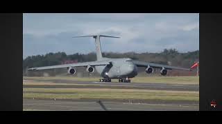 C5A GALAXY takeoff departure [upl. by Inod490]