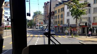 VBZ Zürich Tram  Linie 13 Albisgütli  Frankental  Bombardier Be 56 Cobra [upl. by Atnahs]