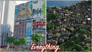 Japan will disappear by 2225 so we preserved it in Minecraft [upl. by Bussy]