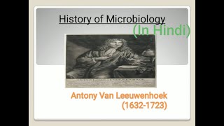 antonie van leeuwenhoek contribution to Microbiology in Hindi  History of microbiology [upl. by Ahsikahs]