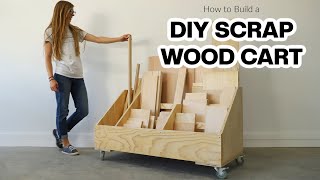 How to Build a Scrap Wood Storage Cart [upl. by Esil]