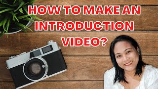 HOW TO MAKE AN INTRODUCTION VIDEO  Simply CHELLIE Vlogs [upl. by Akcirehs]