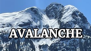 Avalanche caught CLOSEUP by FPV drone  Long range mountain surfing in 4k [upl. by Verras]