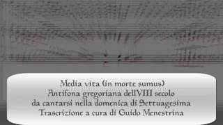 Media vita in morte sumus  Antifona gregoriana [upl. by Imugem948]