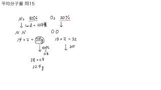 化学基礎【平均分子量 問15】 [upl. by Yddor]