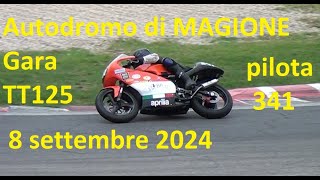 magione 8 settembre 2024 gara TT125 SP pilota 341 [upl. by Heyward50]