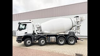 DAIMLERBENZ Arocs 3240 B 8x44 Liebherr HTM 905 Mischer ca 9m³ Multimedia Cockpit Navi [upl. by Adnilre]