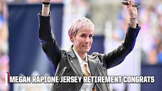 Kaepernick Macklemore and others congratulate Megan Rapinoe on jersey retirement 🫶  NWSL on ESPN [upl. by Basham]