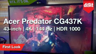 Acer Predator CG437K 43inch 4K Gaming Display First Look [upl. by Kessel180]