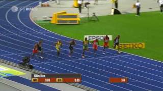 Usain Bolt 958 100m New World Record Berlin HQ [upl. by Angell]