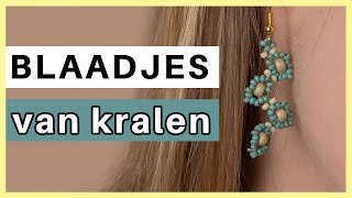 Blaadjes van Kralen Maken  Armband en Oorbellen Set [upl. by Lesna]