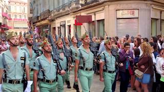 LEGIÓN EN LAS CALLES DE MÁLAGA SPANISH LEGION [upl. by Oidivo517]