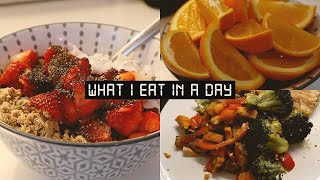 WHAT I EAT IN A DAY pescatarian [upl. by Neyrb]