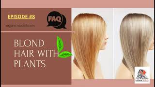 Shades Of Blond  With Natural Plants  Hair Dye  Henna Indigo amp Cassia  Episode 8  FAQ [upl. by Anikas]