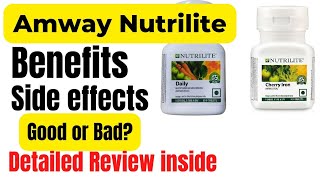 Amway nutrilite daily benefits in hindi  nutrilite daily multivitamin tablet review [upl. by Bank]