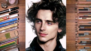 Drawing Timothée Chalamet  drawholic [upl. by Noyes]