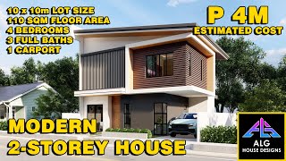 100 SQM LOT 3BEDROOM MODERN HOUSE 2024  ALG DESIGNS 87 [upl. by Andersen]