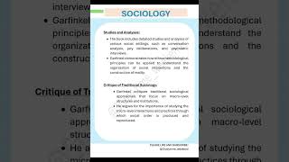 Phenomenology and ethnomethodology amp Postmodernism and Poststructuralism [upl. by Uol]