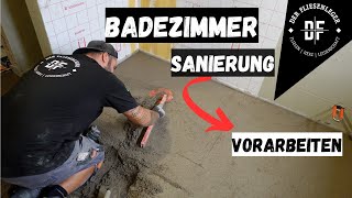 BADEZIMMER SANIERUNG  Vorarbeiten [upl. by Reames10]