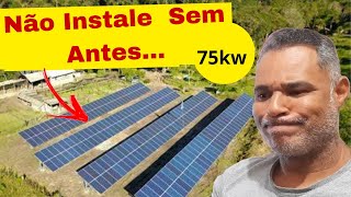 Usina Solar 75 kW Tudo Que Você Precisa Saber Antes de Construir [upl. by Anohr]