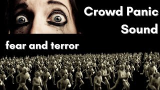 Crowd panic sound effect  more than 1000000 people Run Away screaming in fear and terror 1 hour [upl. by Anders]