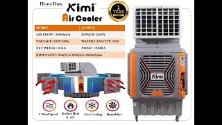 KIMIAc150Z Commercial Air Cooler  2024 Upgrade  28000 m³h Airflow kimi AC150Z aircooler [upl. by Ibloc568]