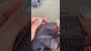 Stretchy slip stitch crochet cast off for your knitting  tutorial  knitting knit knittutorial [upl. by Ellegna]