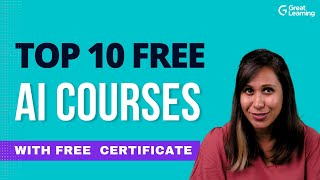 Top 10 free AI courses with certificates in 2023 [upl. by Lathan124]