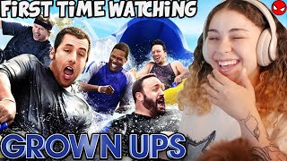 Ive never laughed this hard  FIRST TIME WATCHING GROWN UPS 2010  REACTION [upl. by Crescentia]