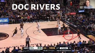 DOC RIVERS showing why his teams never win anything vs WARRIORS [upl. by Norvil]