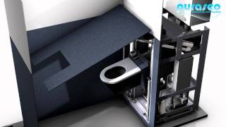 SaniClean  das selbstreinigende WCModul  selfcleaning toilet module [upl. by Noyrb]