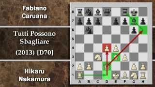 Partite Commentate di Scacchi 58  Nakamura vs Caruana  Tutti Possono Sbagliare  2013 D70 [upl. by Nosna]