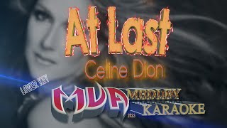 At Last karaoke version  Celine Dion  Lower Key [upl. by Dnomyad]