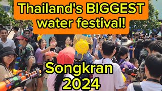 First time Songkran in Thailand 2024 Bangkok [upl. by Beulah507]