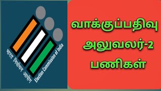 வாக்குப்பதிவு அலுவலர் 2 பணிகள்  POLLING OFFICER 2 DUTYS [upl. by Adirf]