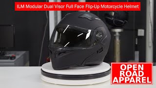 ILM Modular Dual Visor Full Face FlipUp Motorcycle Helmet [upl. by Lizette]