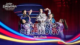 Malena  Qami Qami  Junior Eurovision 2022 Opening Ceremony [upl. by Nicolette745]