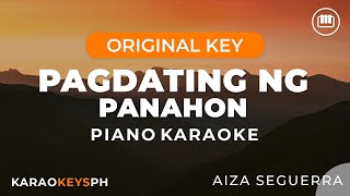 Pagdating Ng Panahon  Aiza Seguerra Piano Karaoke [upl. by Valer]