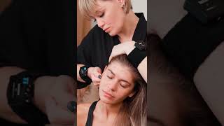 ASMR relaxing neck and facial massage for girl asmrmassage [upl. by Pfaff]