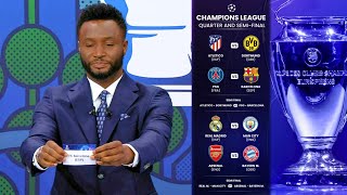 OFFICIAL UEFA Champions League QuarterFinals Draw Results  Full Fixtures  UCL 2024 Reactions [upl. by Bartley]