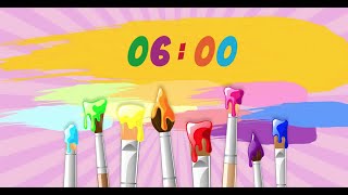 6 Minute Timer For Kids With Happy Music [upl. by Qooraf]