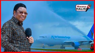 🔴LIVEMAPOKEZI YA NDEGE MPYA YA AIR TANZANIAWAZIRI MKUU MAJALIWA AONGOZA WANANCHI KUIPOKEA [upl. by Jenkel]