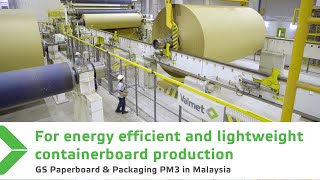 GS Paperboard amp Packaging PM3 in Malaysia – energy efficient lightweight containerboard production [upl. by Dnalwor]