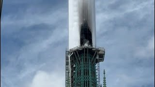 Rouen fire on cathedral spire under control  AFP [upl. by Crosby664]